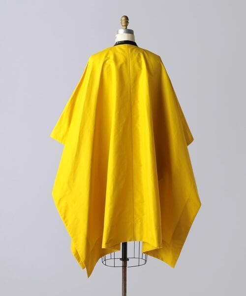美品 ブラミンク 定価13万 ポンチョコート ケープ マント イエロー 156