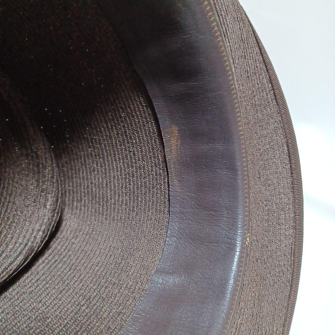 ♭︎ステットソンSTETSON 黒タグ 高級 ハット 帽子メンズ ダークブラウン