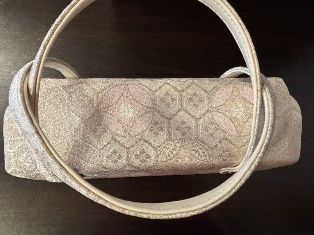 卒業式✳️入学式　お茶会　和装用バッグ 七宝文亀甲　正絹　利休型　未使用