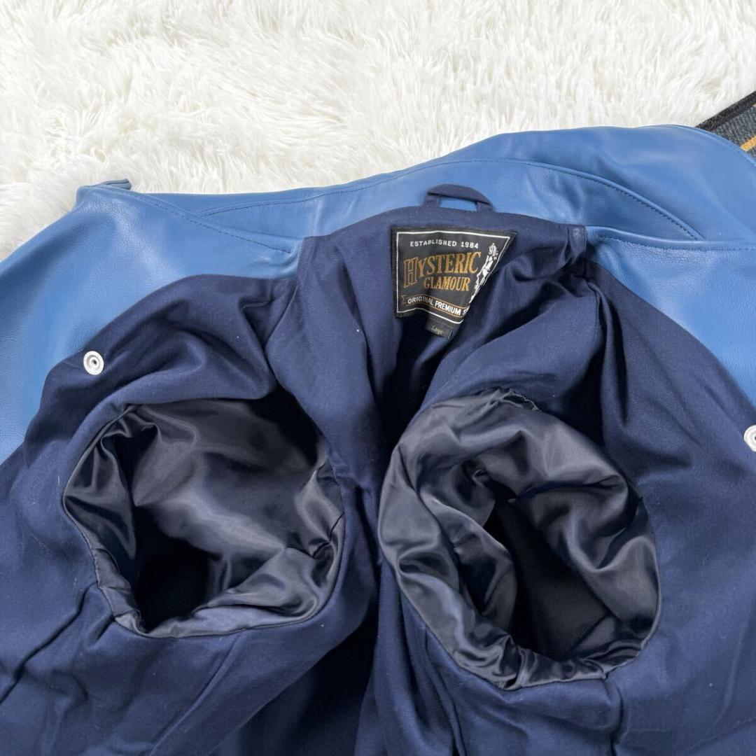 未使用 メンズ ヒステリックグラマー ライダース L 牛革 2017 SS106