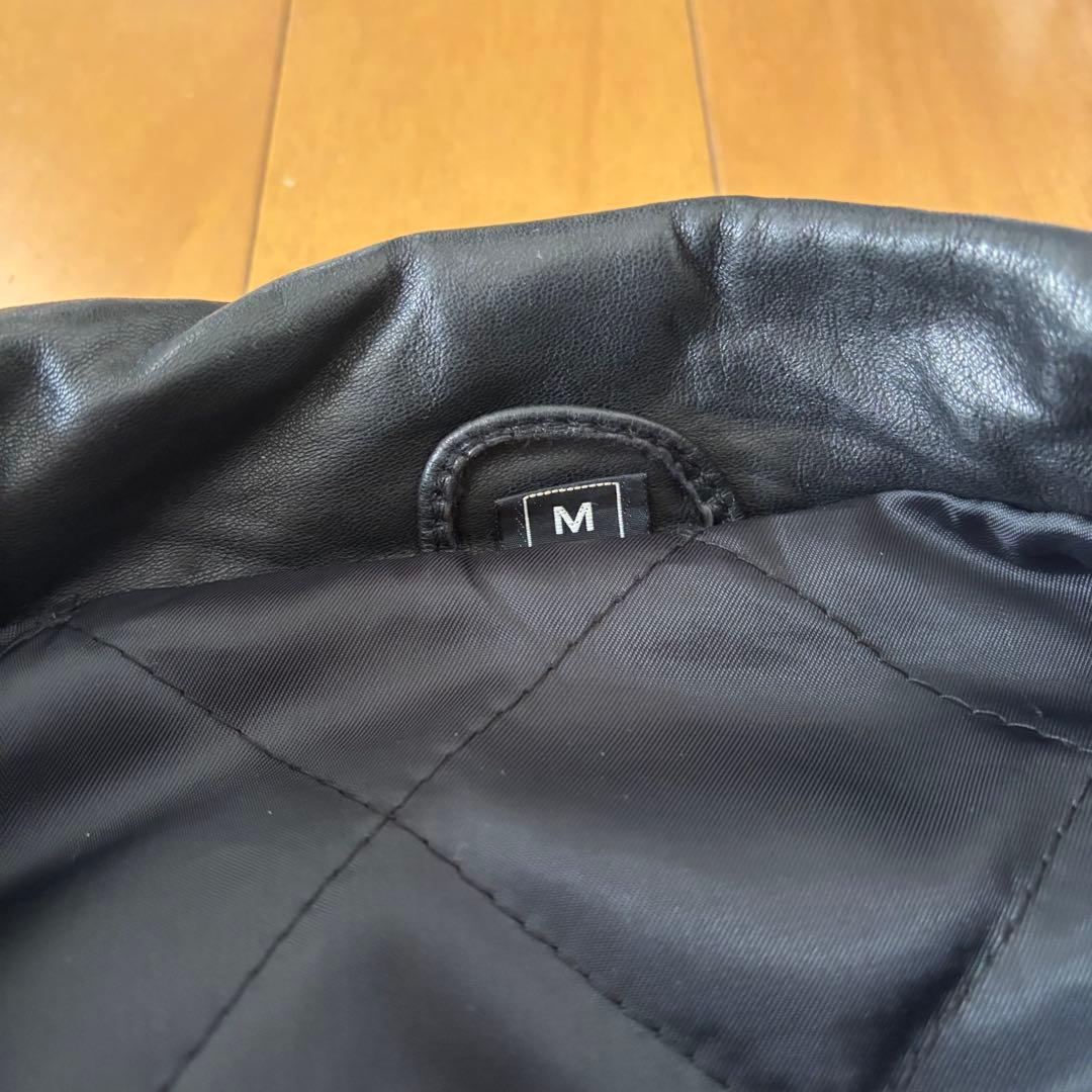 vintage Leather bomber jacket 黒 M
