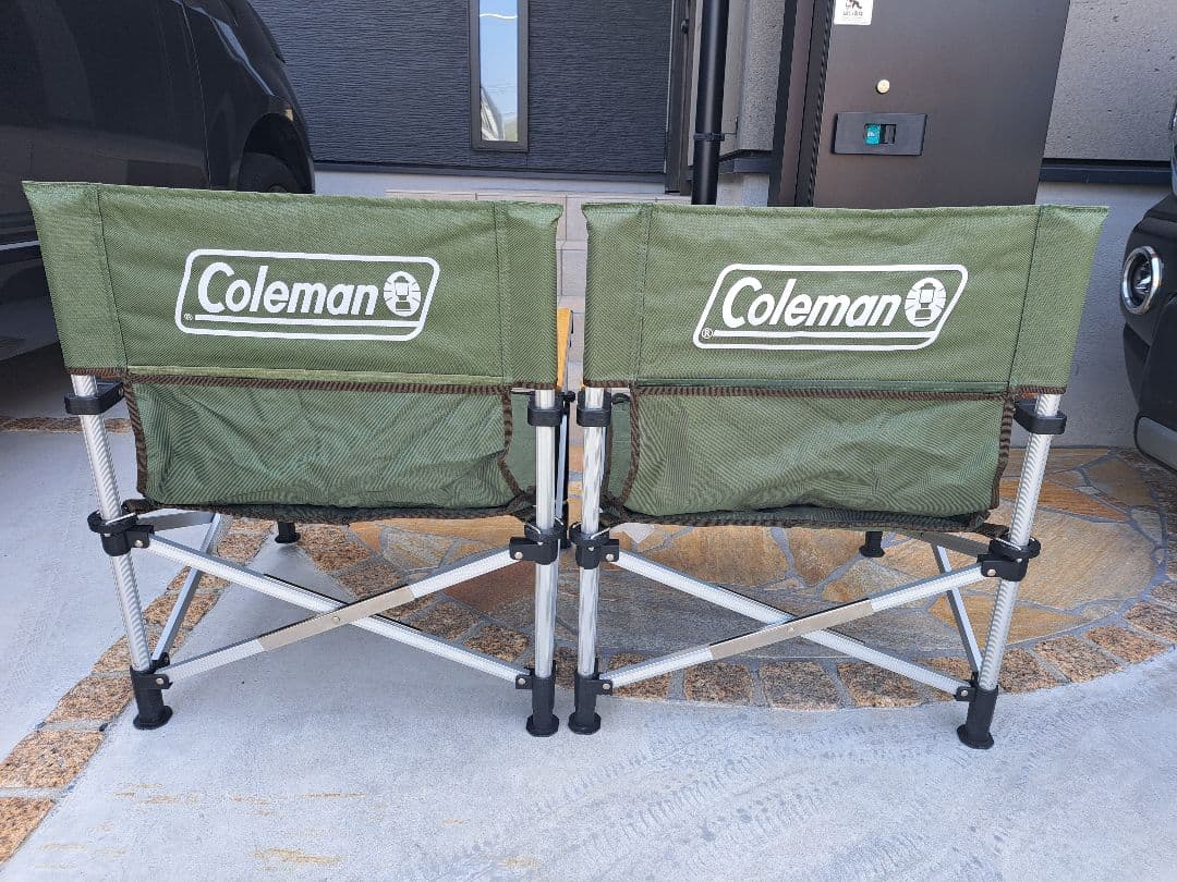 【超美品】Coleman　ツーウェイ　キャプテンチェア　グリーン　【2脚セット】