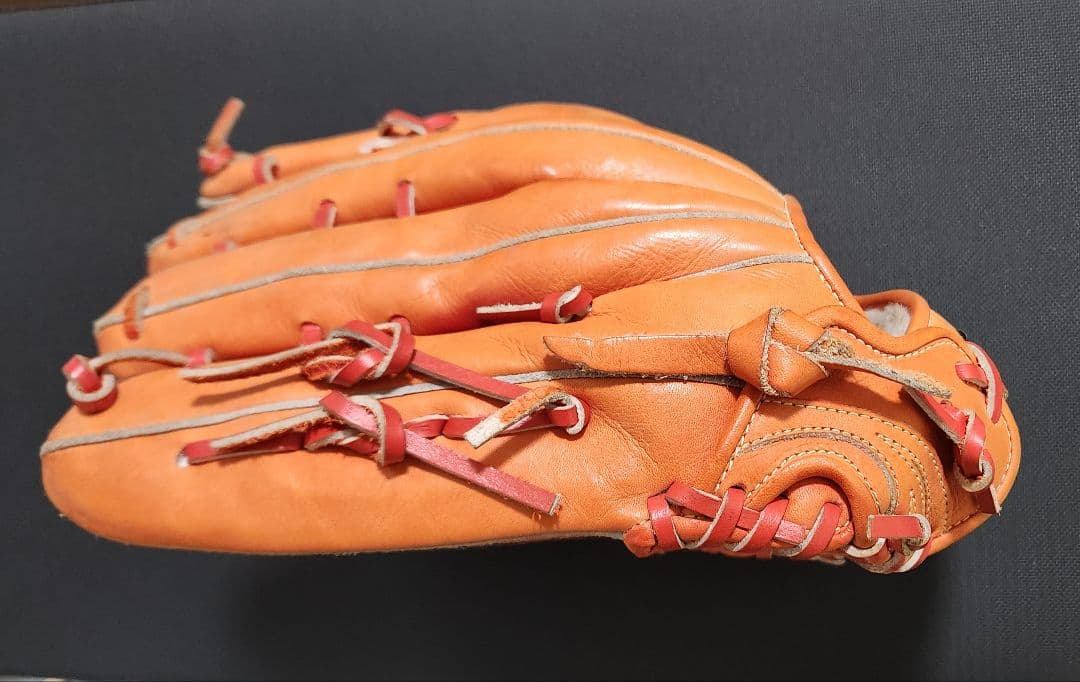 Global Elite 軟式グローブ オレンジ 外野手