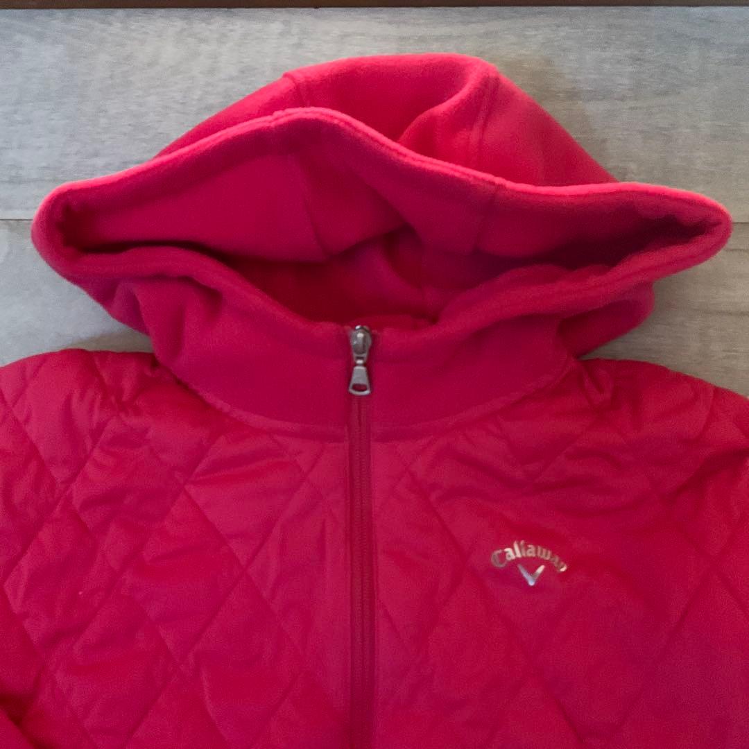 極美品Callaway フリース・中綿レディースジャケット M ピンク