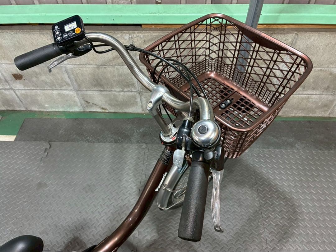 №8705電動自転車パナソニック ビビL 20インチ　ブラウン