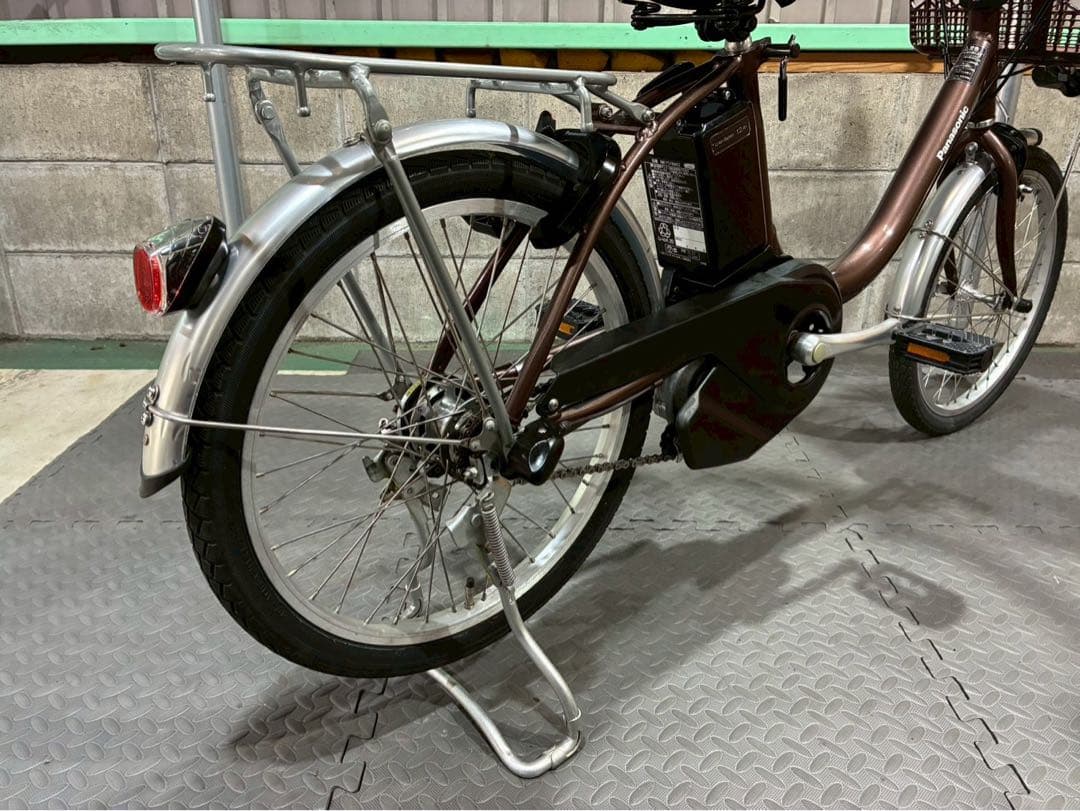 №8705電動自転車パナソニック ビビL 20インチ　ブラウン