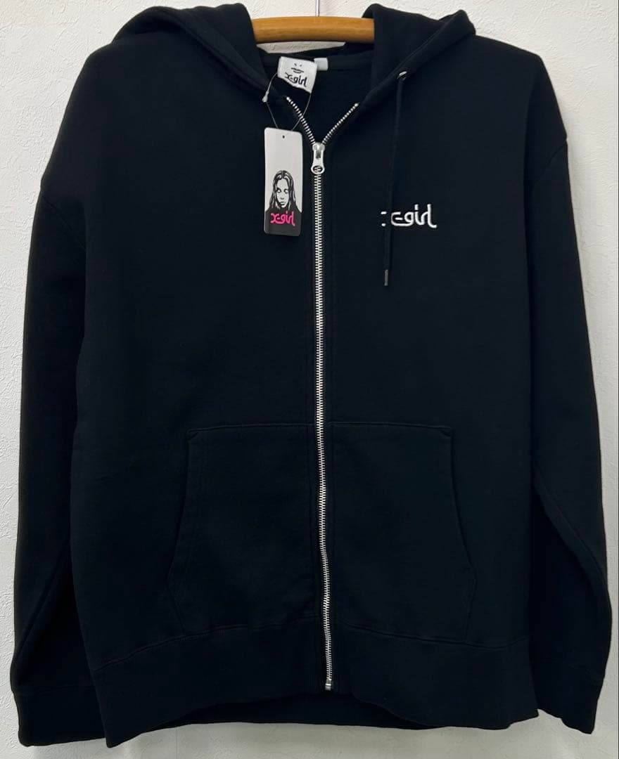 新品　X-girl FACE LOGO SWEATエックスガール　パーカー　xg