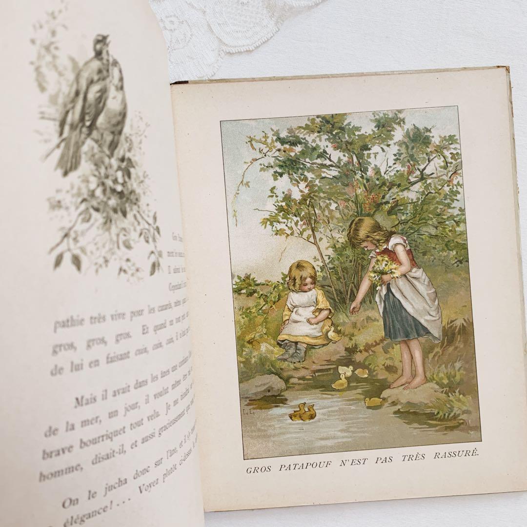꙳⋆愛らしい挿絵のフランスアンティーク絵本⋆꙳古書　ビンテージ