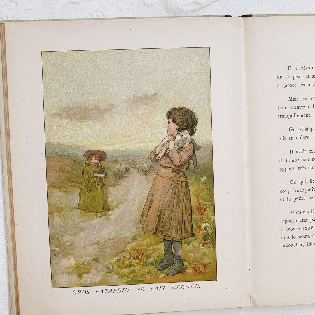 ꙳⋆愛らしい挿絵のフランスアンティーク絵本⋆꙳古書　ビンテージ