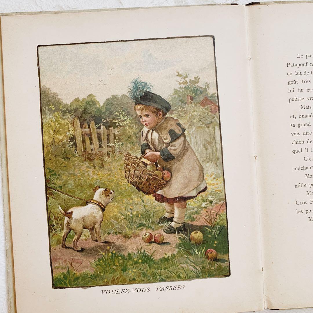 ꙳⋆愛らしい挿絵のフランスアンティーク絵本⋆꙳古書　ビンテージ