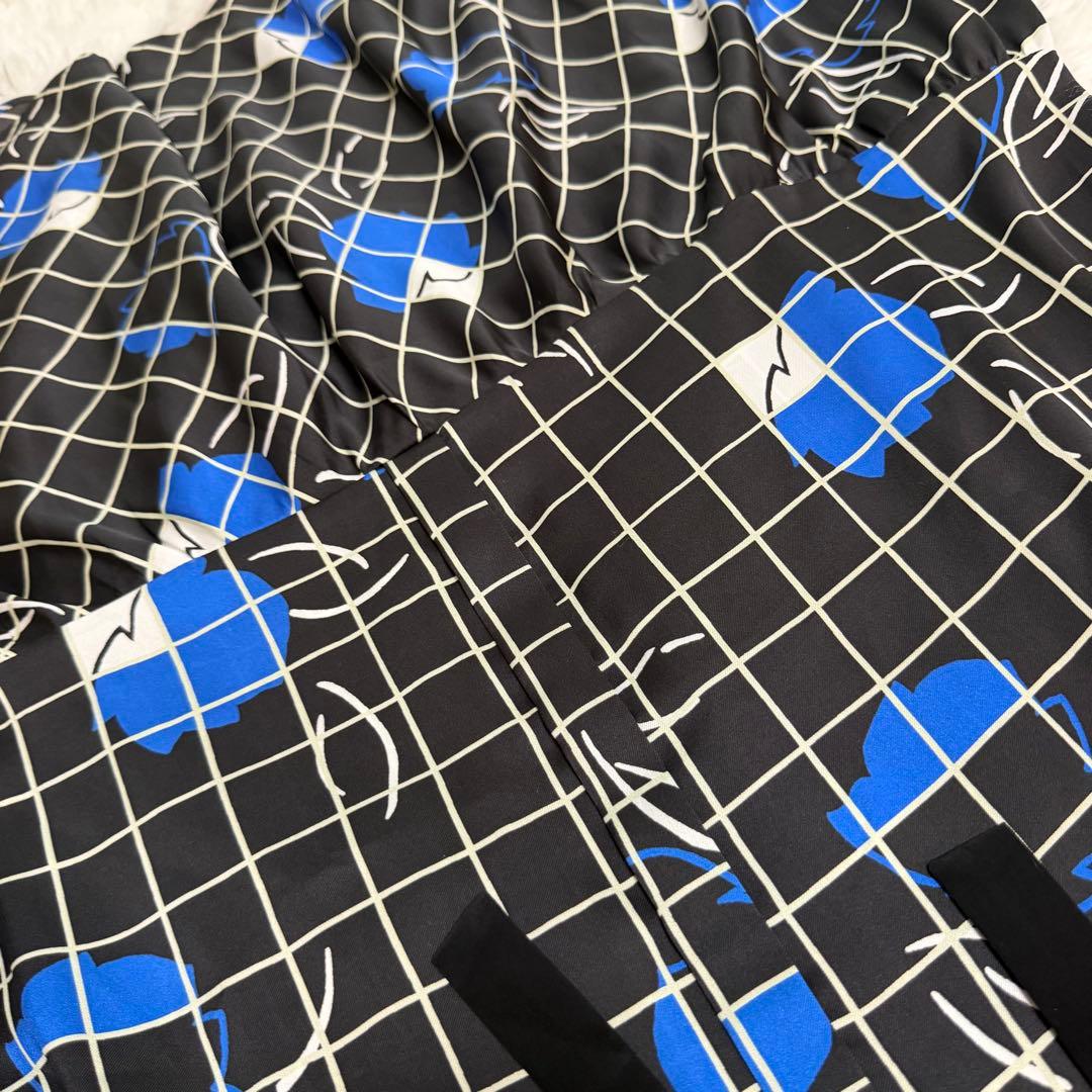 グレースコンチネンタル　ラインフラワーシャツドレス　ワンピース　Aラインリボン