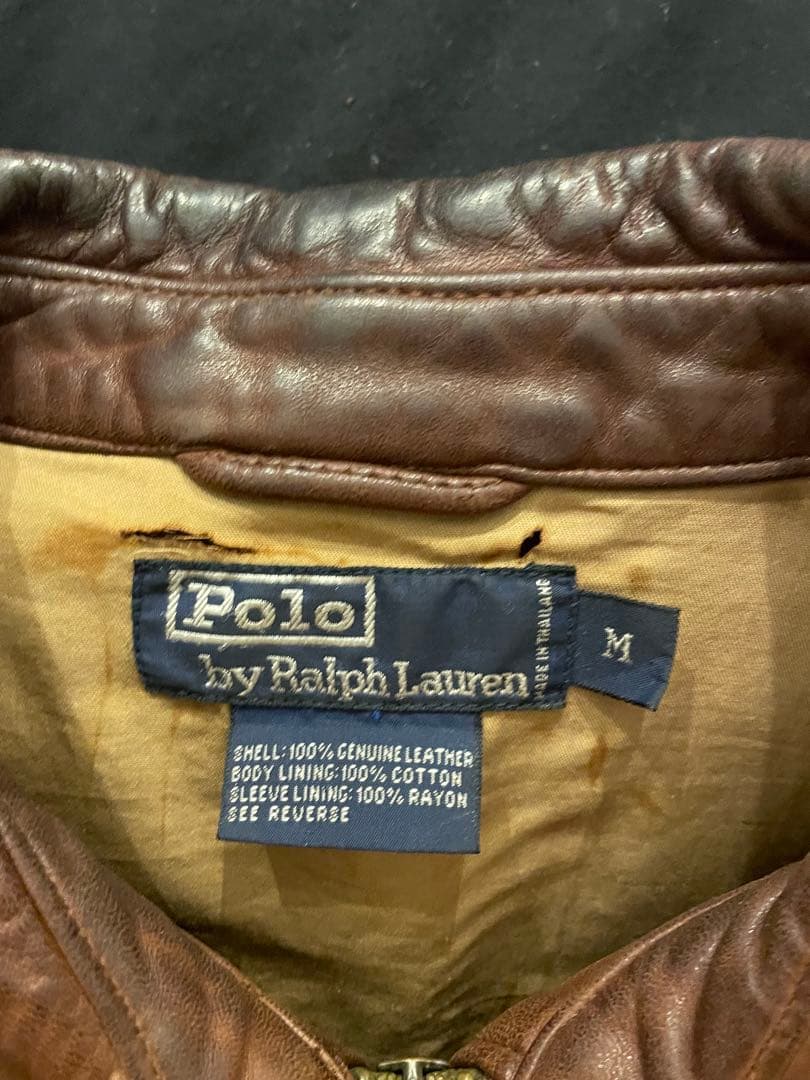 Ralph Lauren ブラウンレザージャケット M