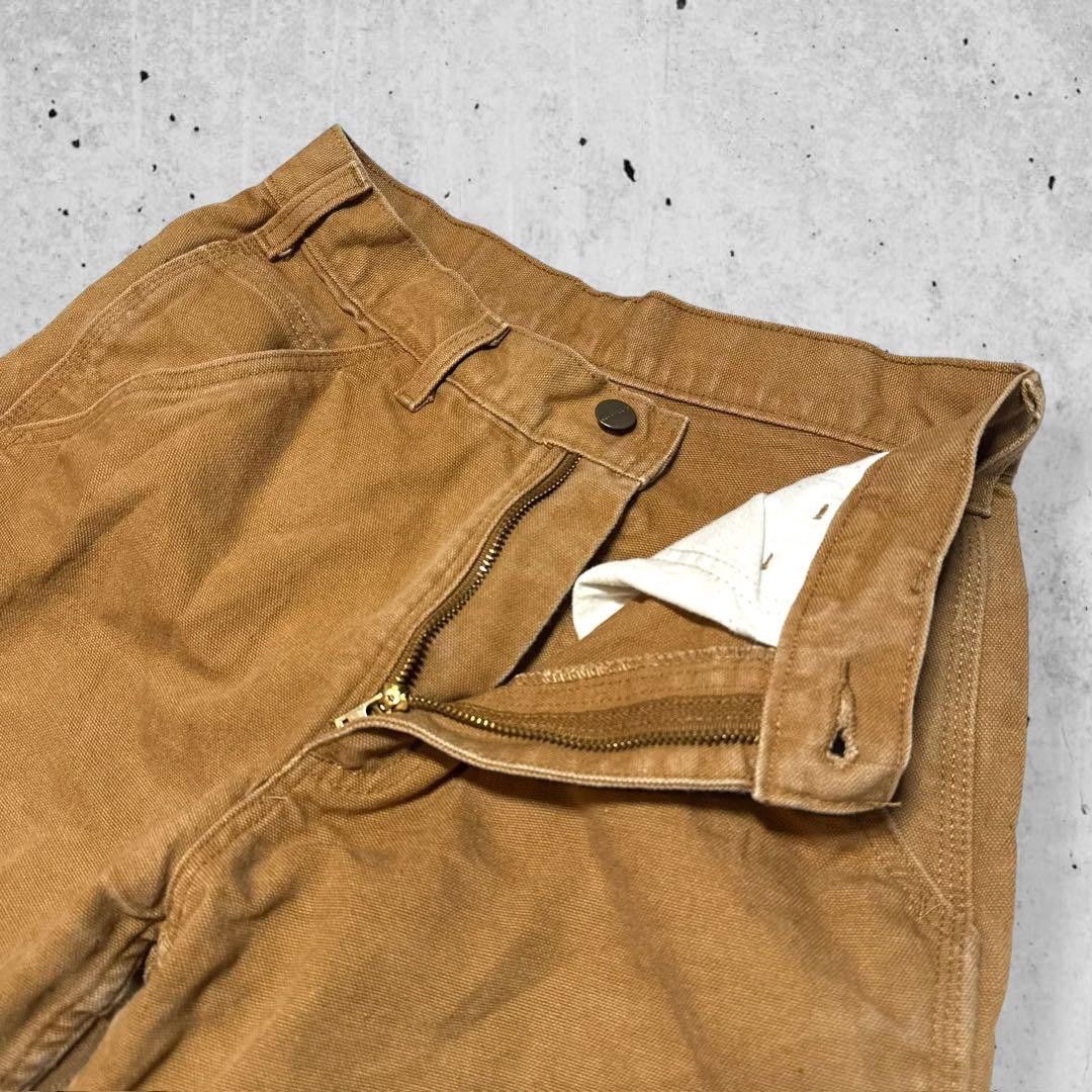 CarharttカーハートB11ダックペインターパンツ茶ワークパンツW29L30