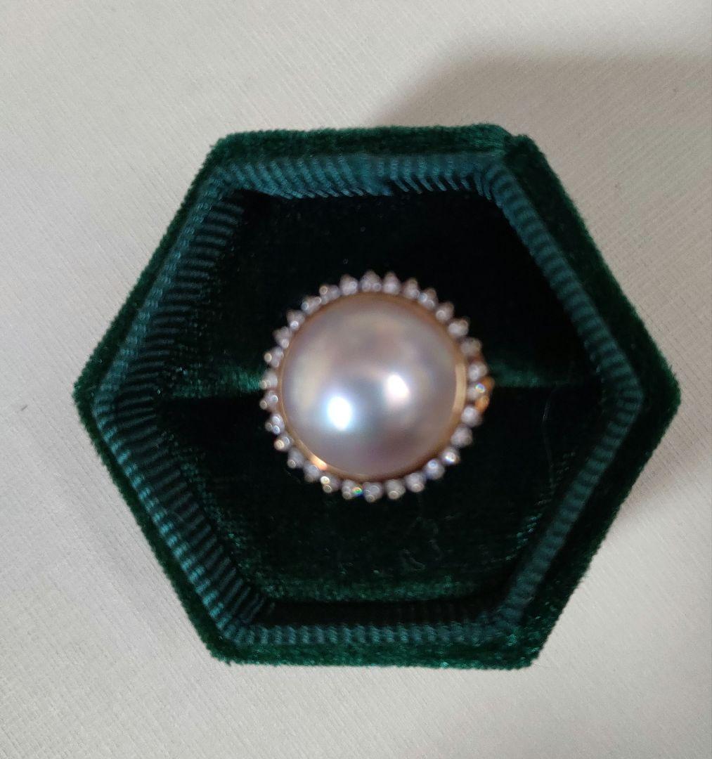 《k18マベパール•ダイヤ》リング 11.5号 ⚠️