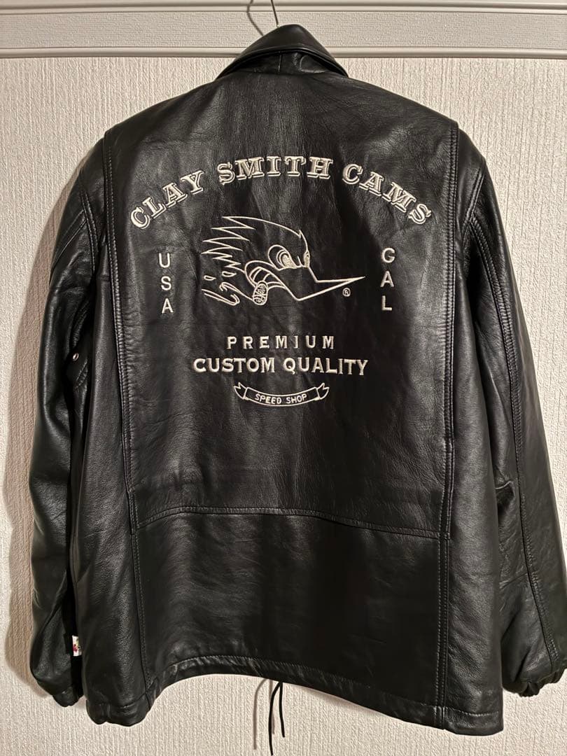CLAYSMITH CSY-5050 レザーコーチジャケット 自宅試着のみ新品