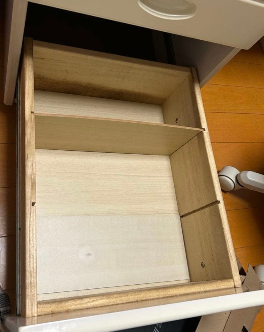 美品★ニトリ 学習机 ホワイト LEDライト付き収納棚② (①③もご確認ください