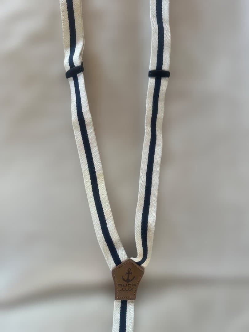 muta ストライプ 　サスペンダーベルト