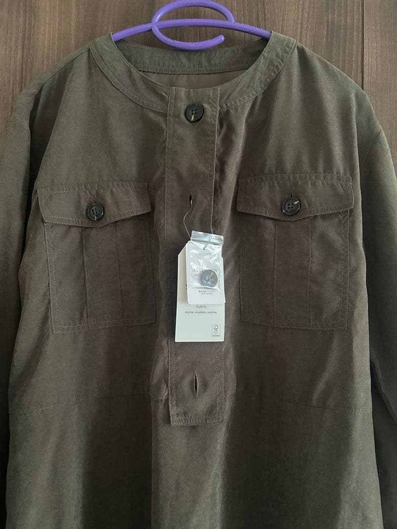 SHIPS any フレアワンピース　オリーブ　シップス