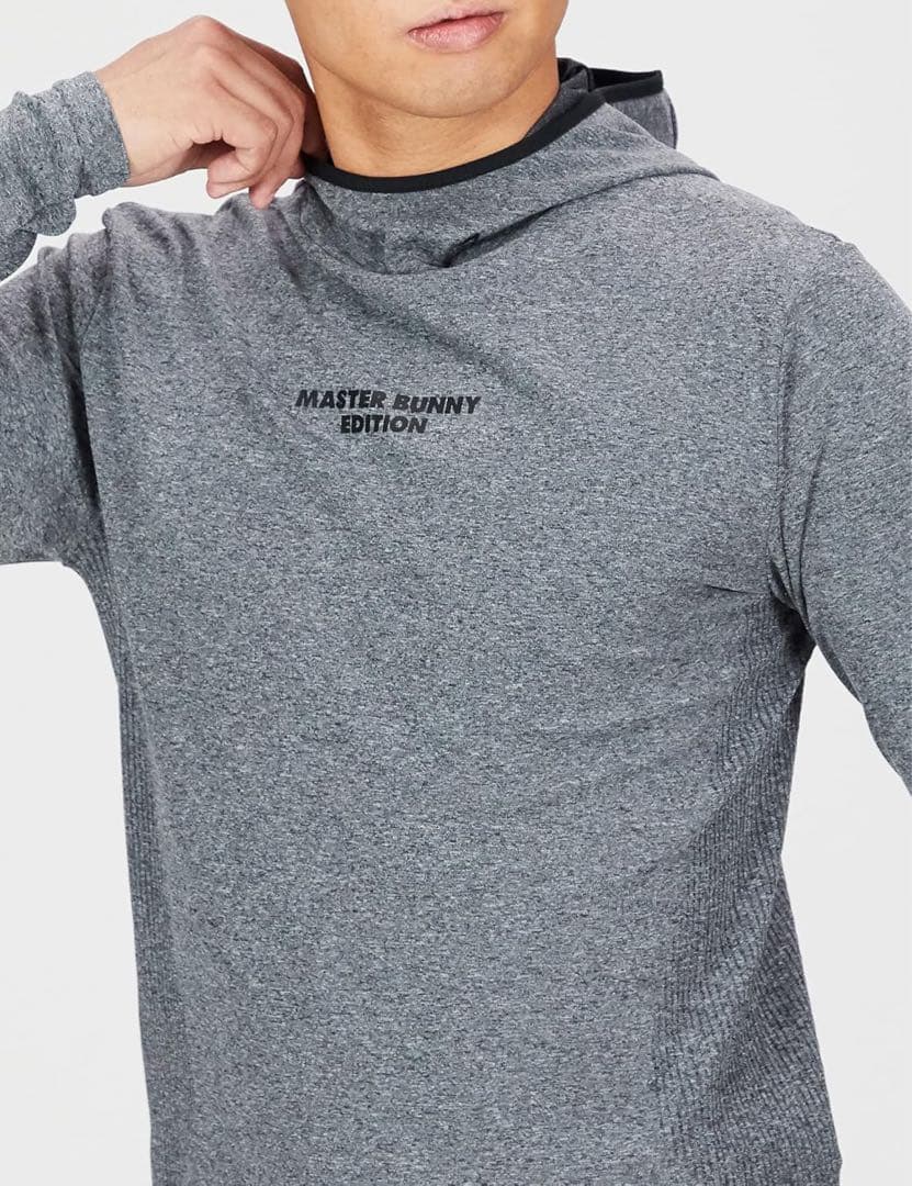 MASTER BUNNY EDITION ゲージ編みインナーパーカー長袖シャツ