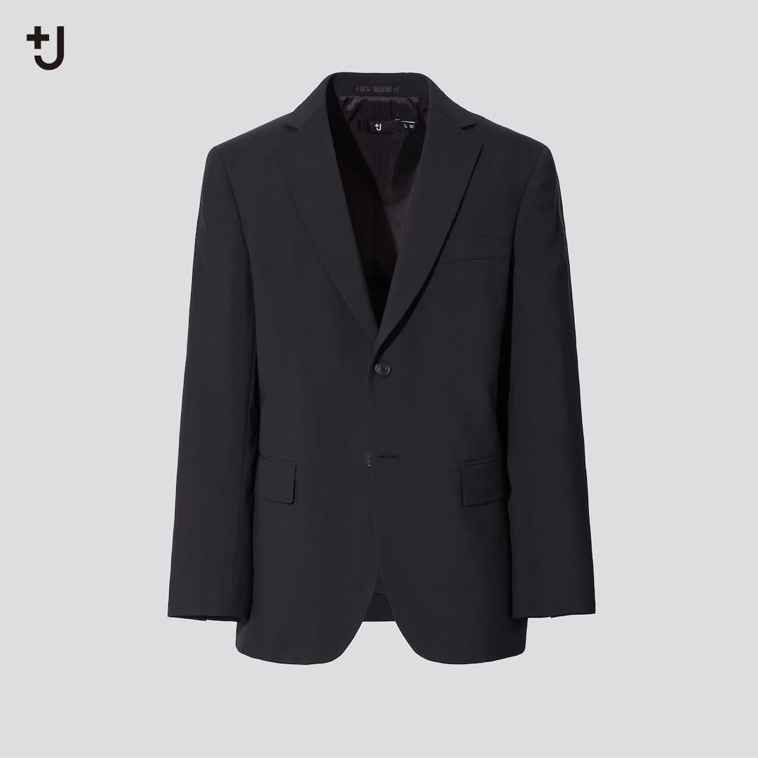 UNIQLO＋J ウールテーラードジャケット セットアップ ブラック