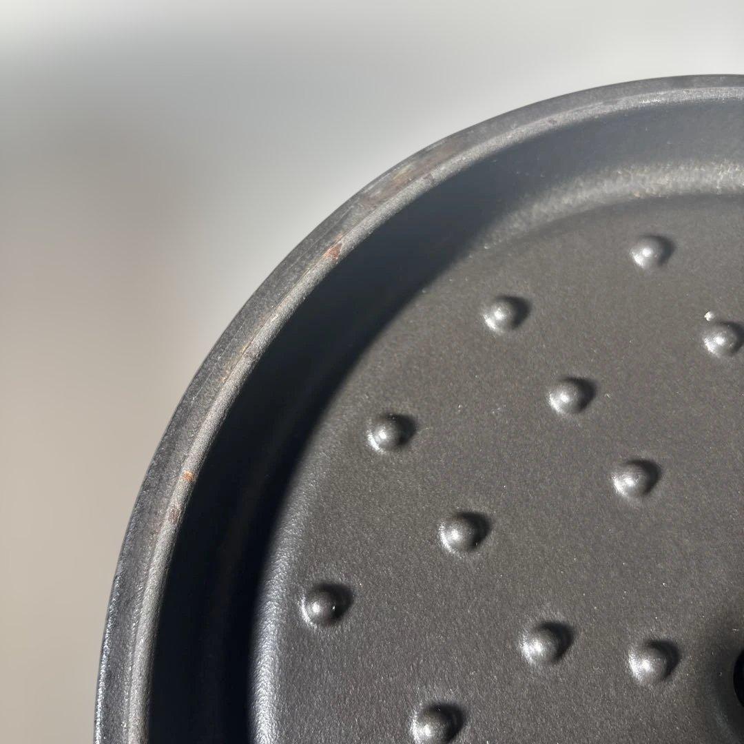 ストウブ　ピコココットラウンド　22cm ブラック