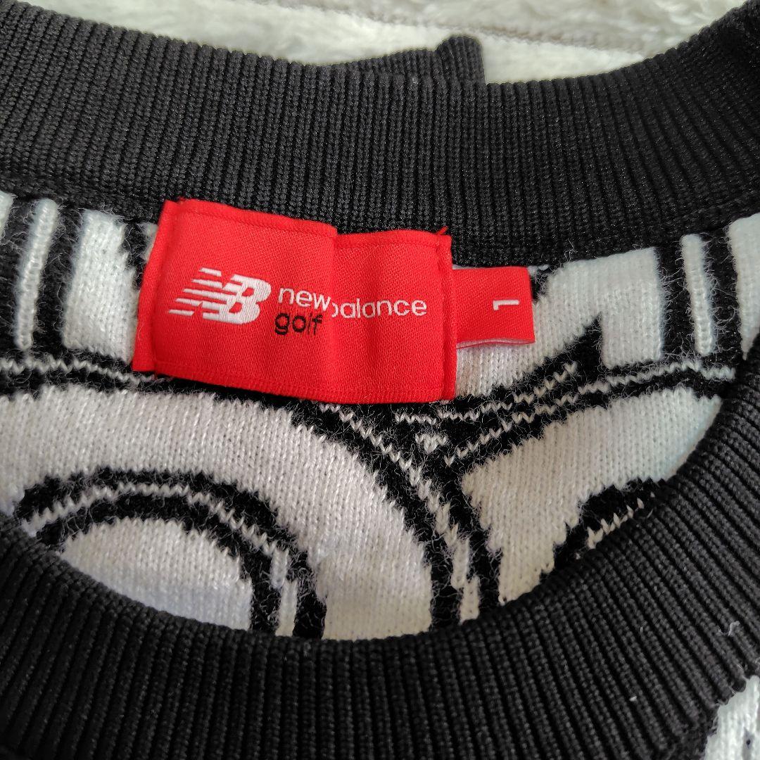ニューバランス　ゴルフ　セーター　ロゴセーター