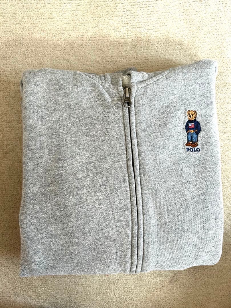 Polo Ralph Lauren グレー パーカー　くま　L ラルフローレン