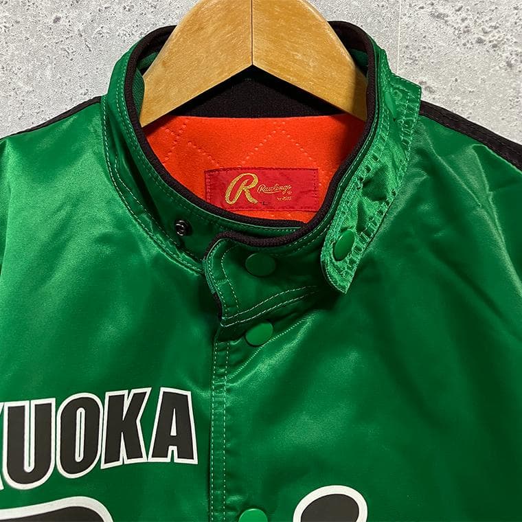 福岡ダイエーホークス グランドコート スタジャン ジャケット アシックス製 L