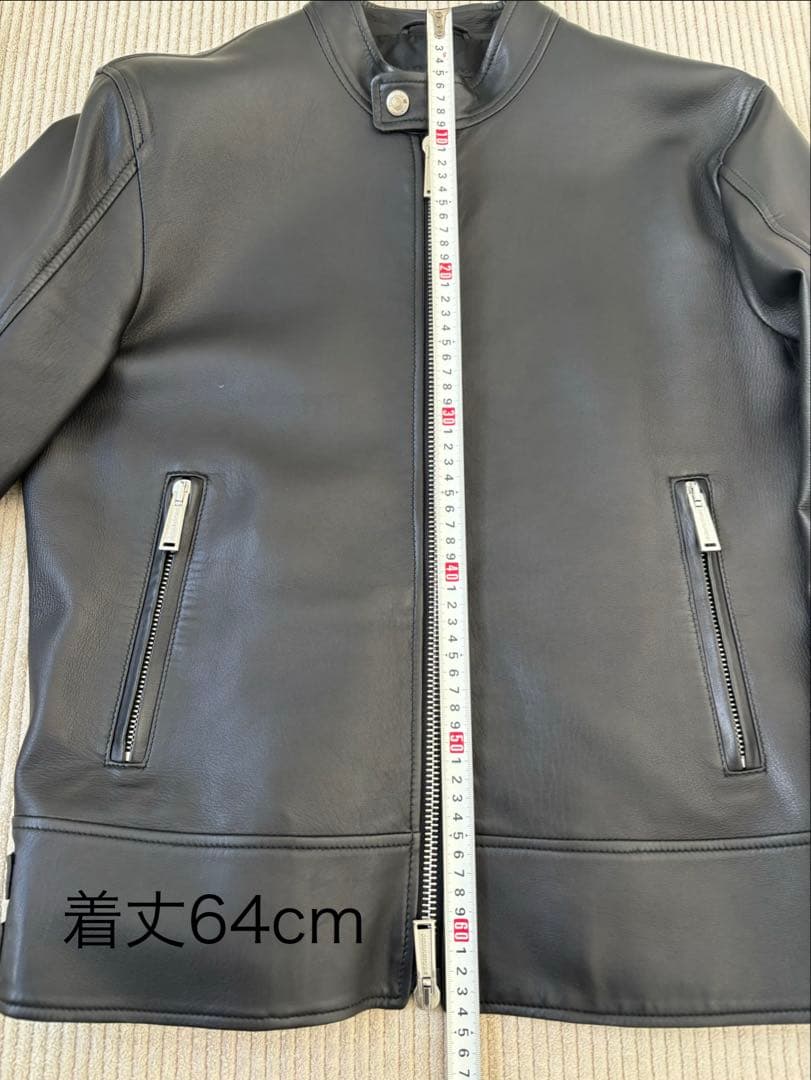 DSQUARED2 ブラックシングルライダース