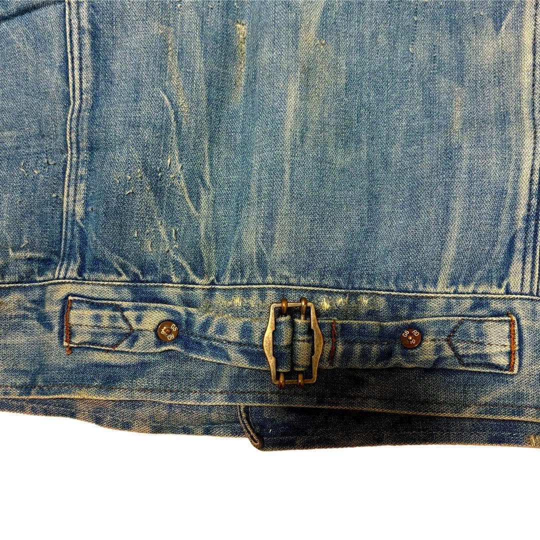 希少　G-Star RAW ダメージ加工 デニムジャケット シンチバック M