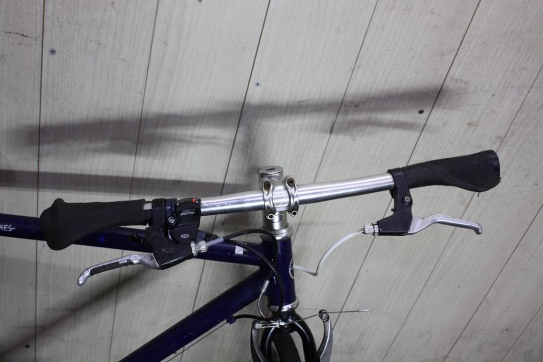 パープル クロスバイク アルミフレーム