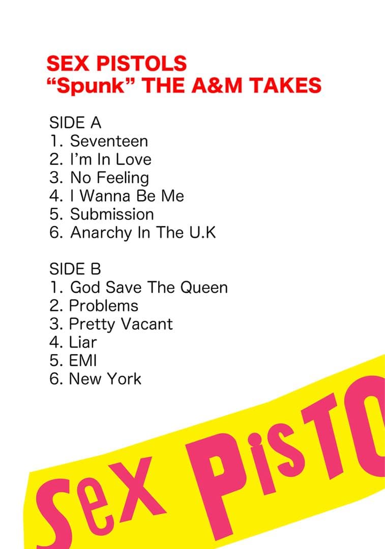 【貴重品】SEX PISTOLS SPUNK を含むLP４枚BOX