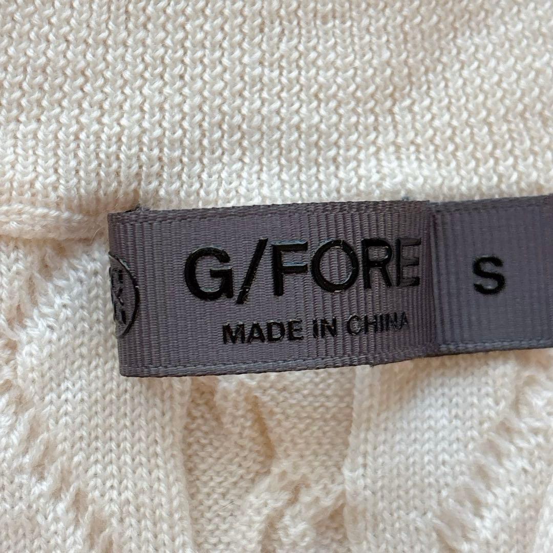 極美品✨G/FORE ジーフォア✨ハーフジップ 春ニット ケーブルニット ウール