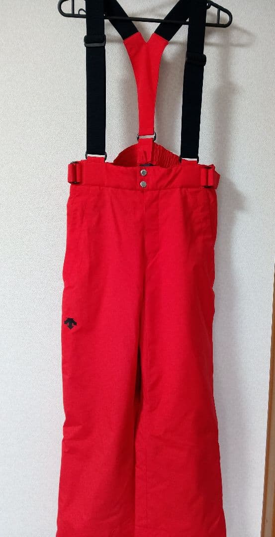 DESCENTE　М　スキーウェア 上下セット 黒/赤