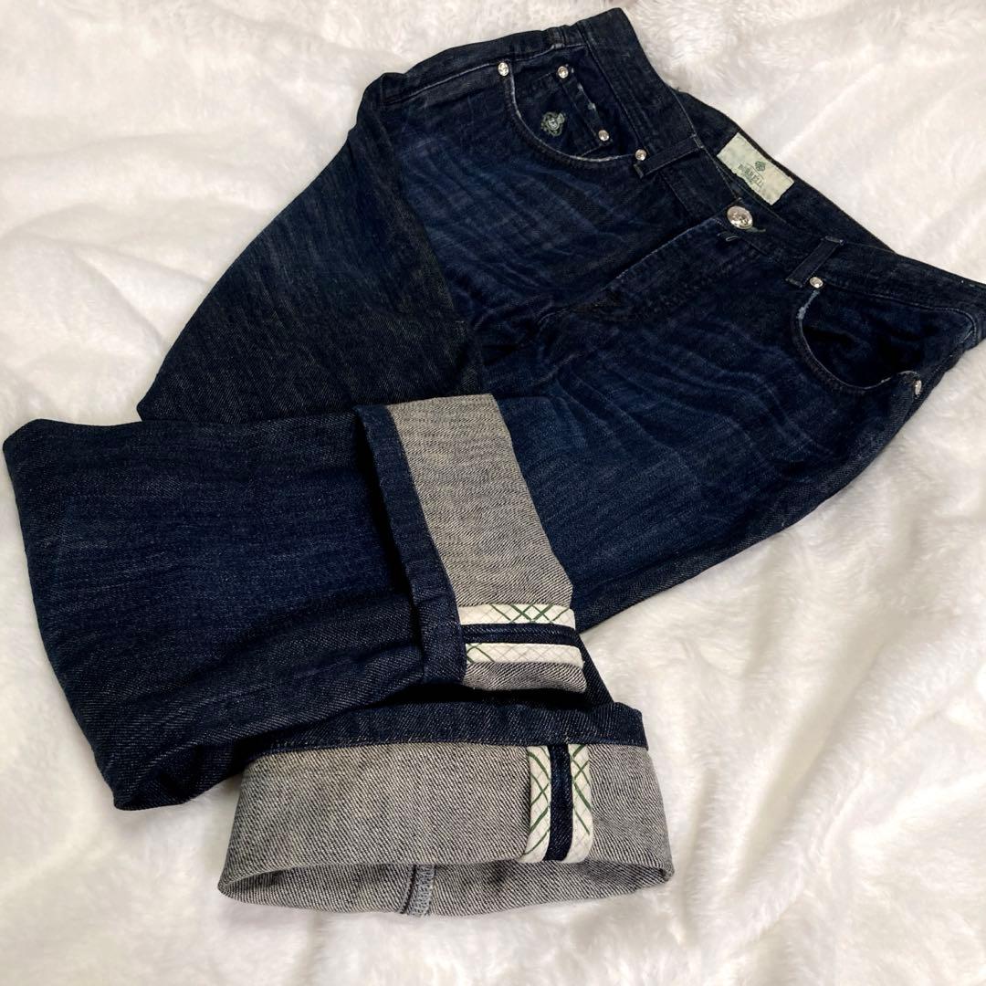 Luigi Borrelli 美品 ルイジ ボレッリ セルビッチ デニム 34