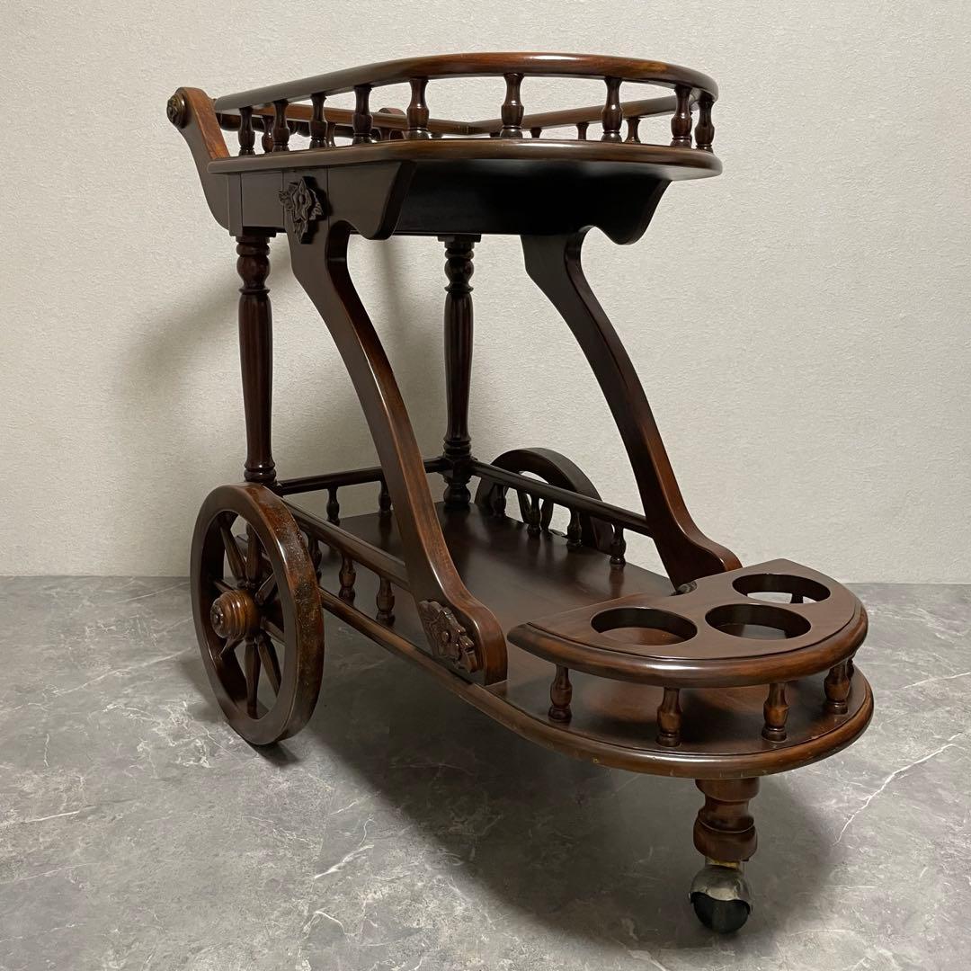 希少　アンティーク トロリーワゴン ワインラックワゴン　キッチンワゴン