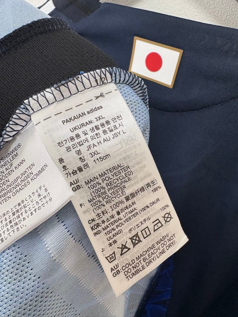 【4XL】新品 日本代表 オーセンティック 長袖 ユニフォーム y3 ワイスリー