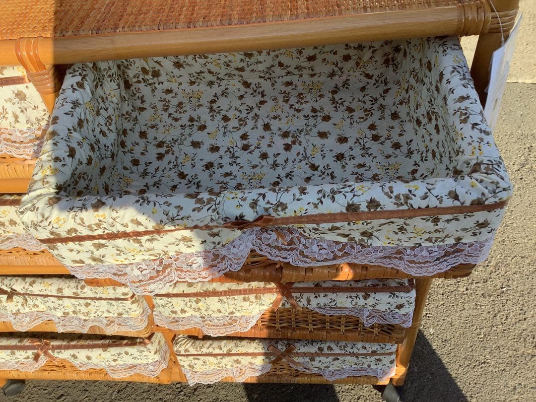 NANA 籐ラタン製 ランドリーボックス 今枝商店 引き出し8杯チェスト