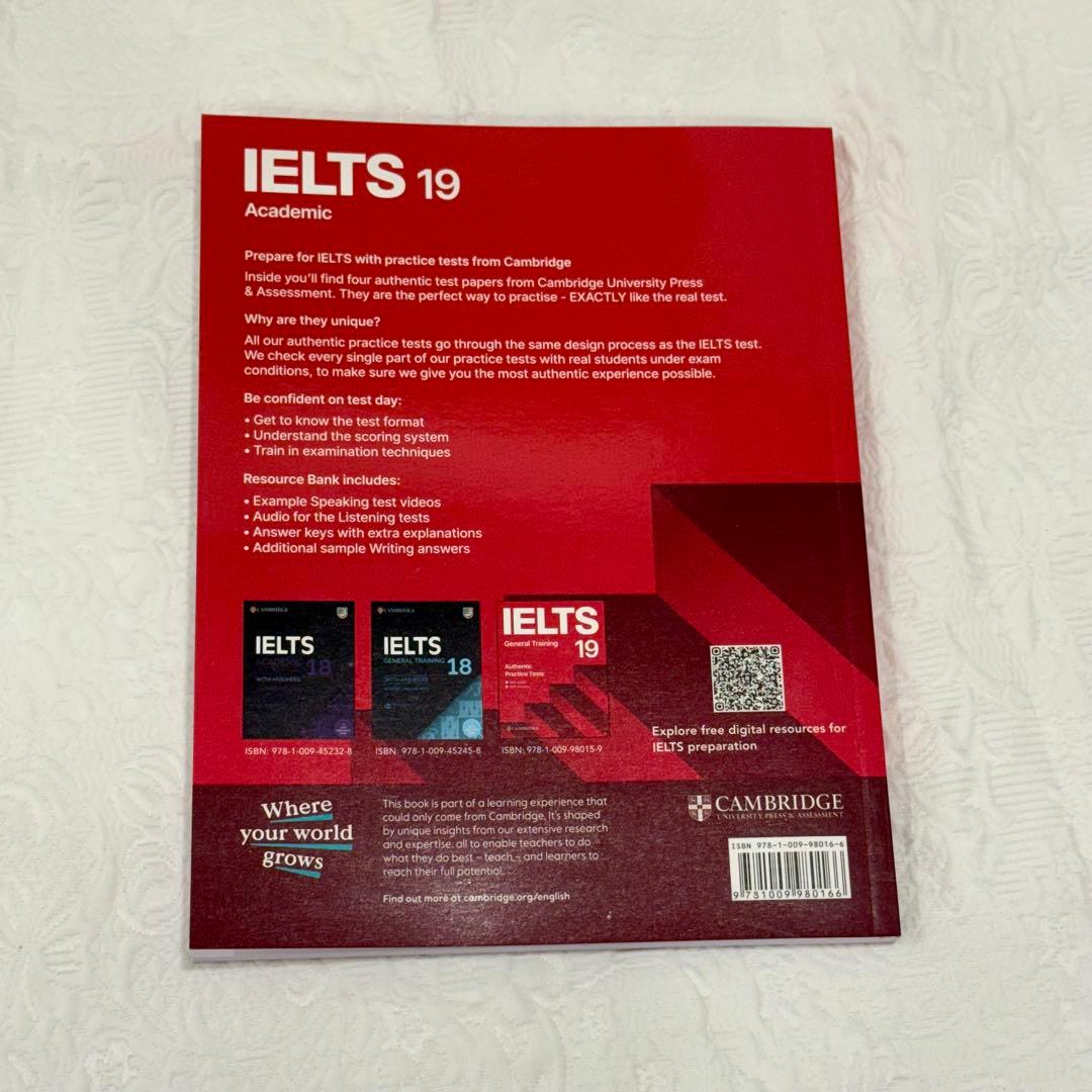 【新品未使用】IELTS公式問題集 18&19&20 セット