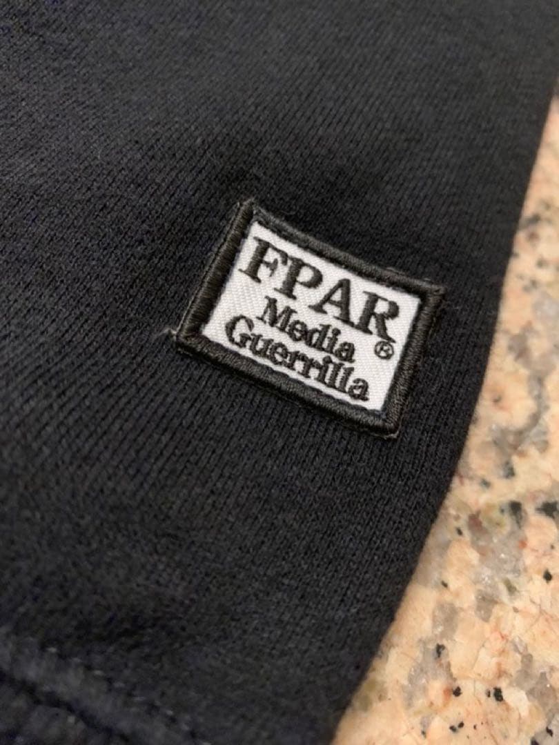 Stussy x FPAR ブラック フーディ QRコード