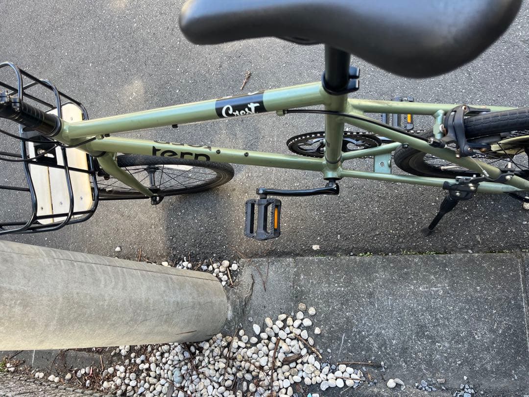 Tern crest オリーブグリーン 前面バスケット付き