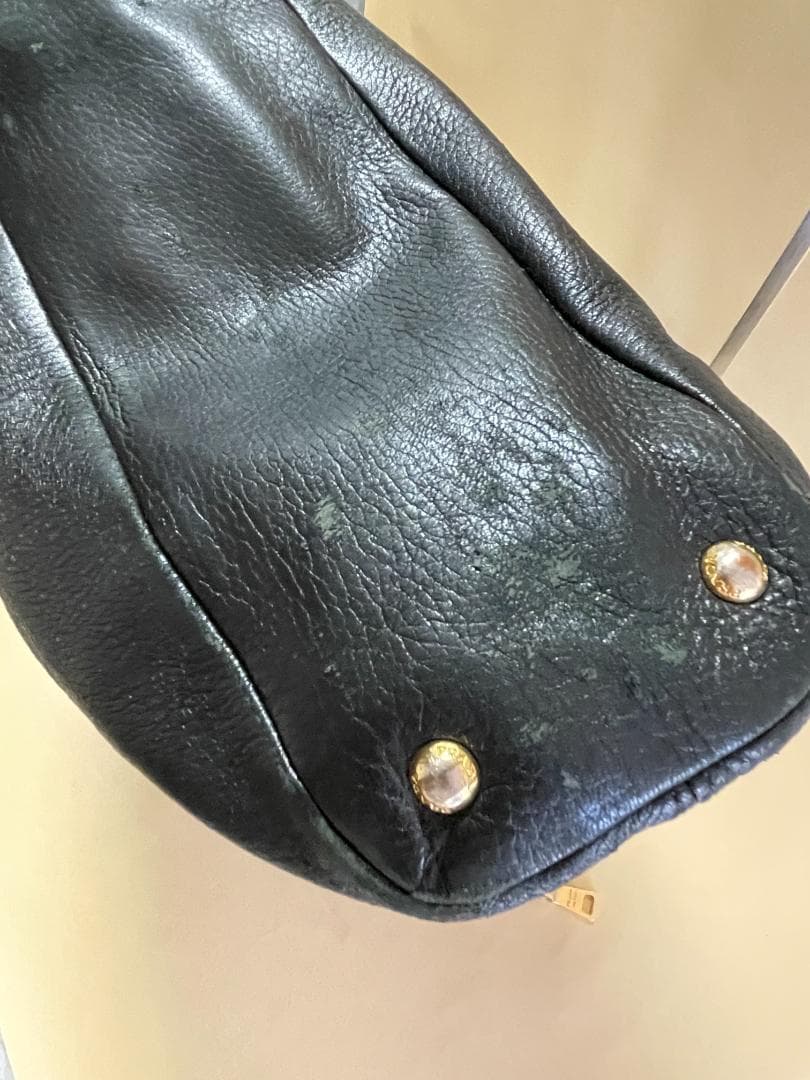 PRADA 黒 ディアレザー（鹿革）トートバッグ