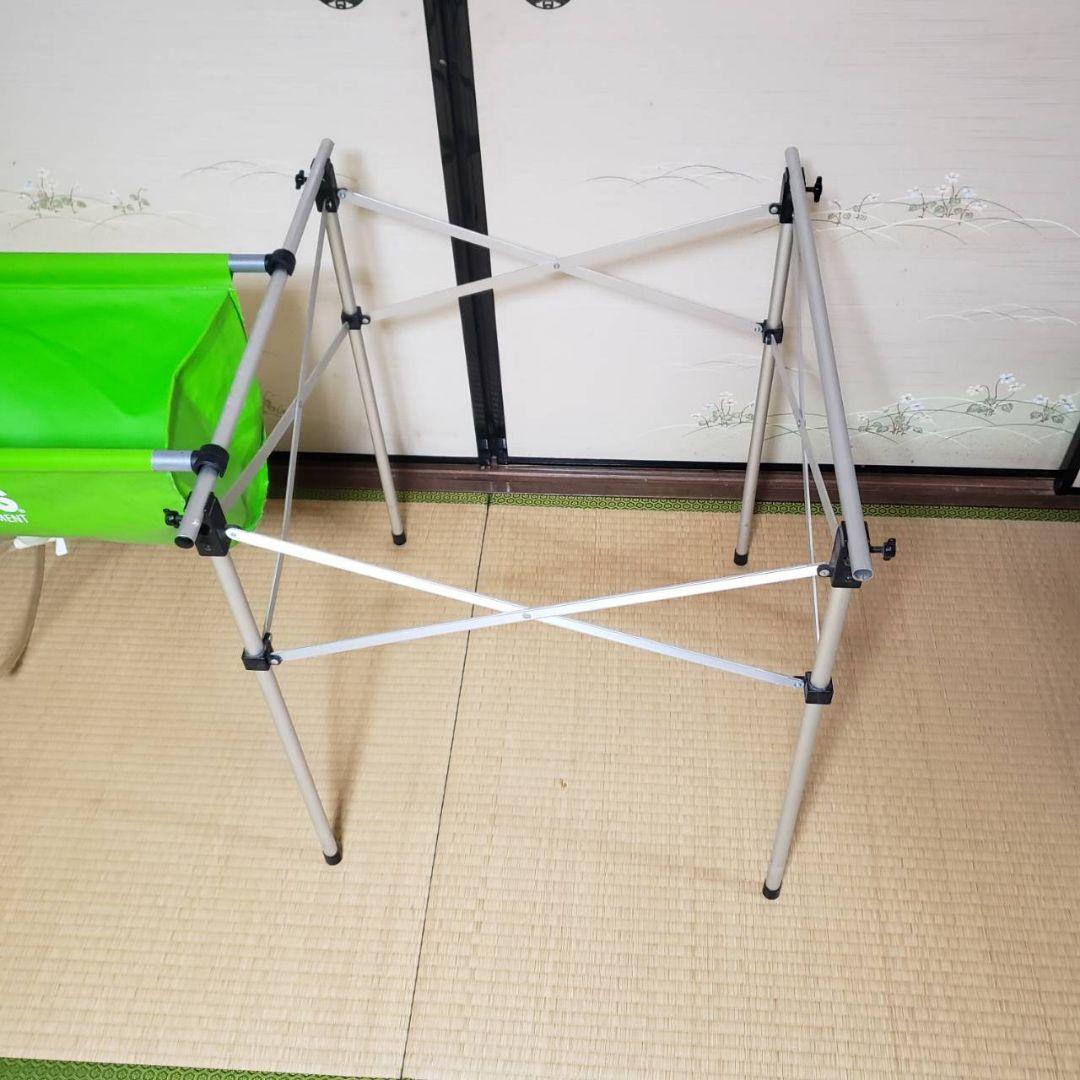 LOGOS アウトドアシンクとキッチンスタンド２つ オプション棚付き