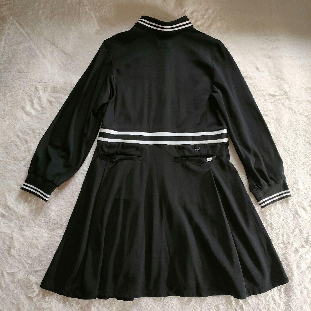 【✨極美品✨】ソルソレイユ◎ラインリブポロワンピース Lサイズ