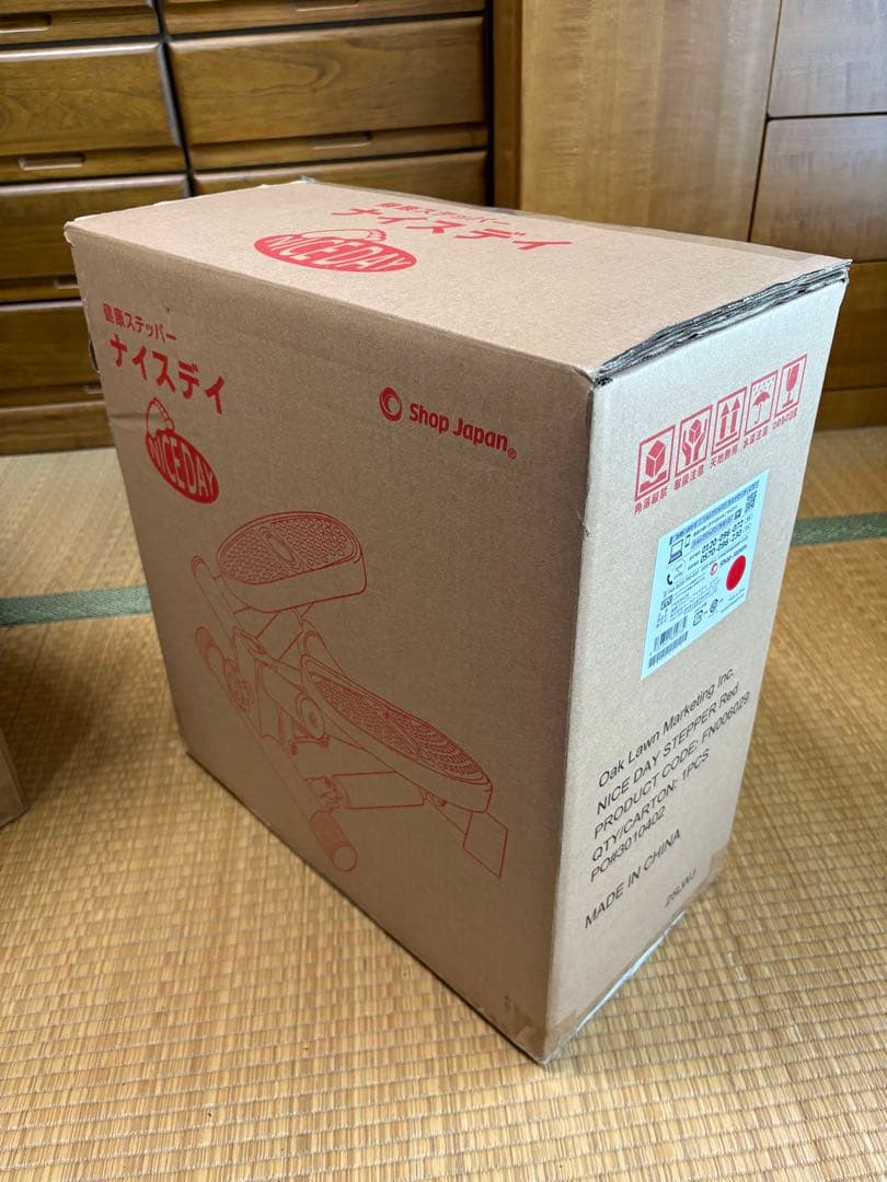 健康ステッパー　ナイスデイ　レッド、　専用ハンドル　レッド