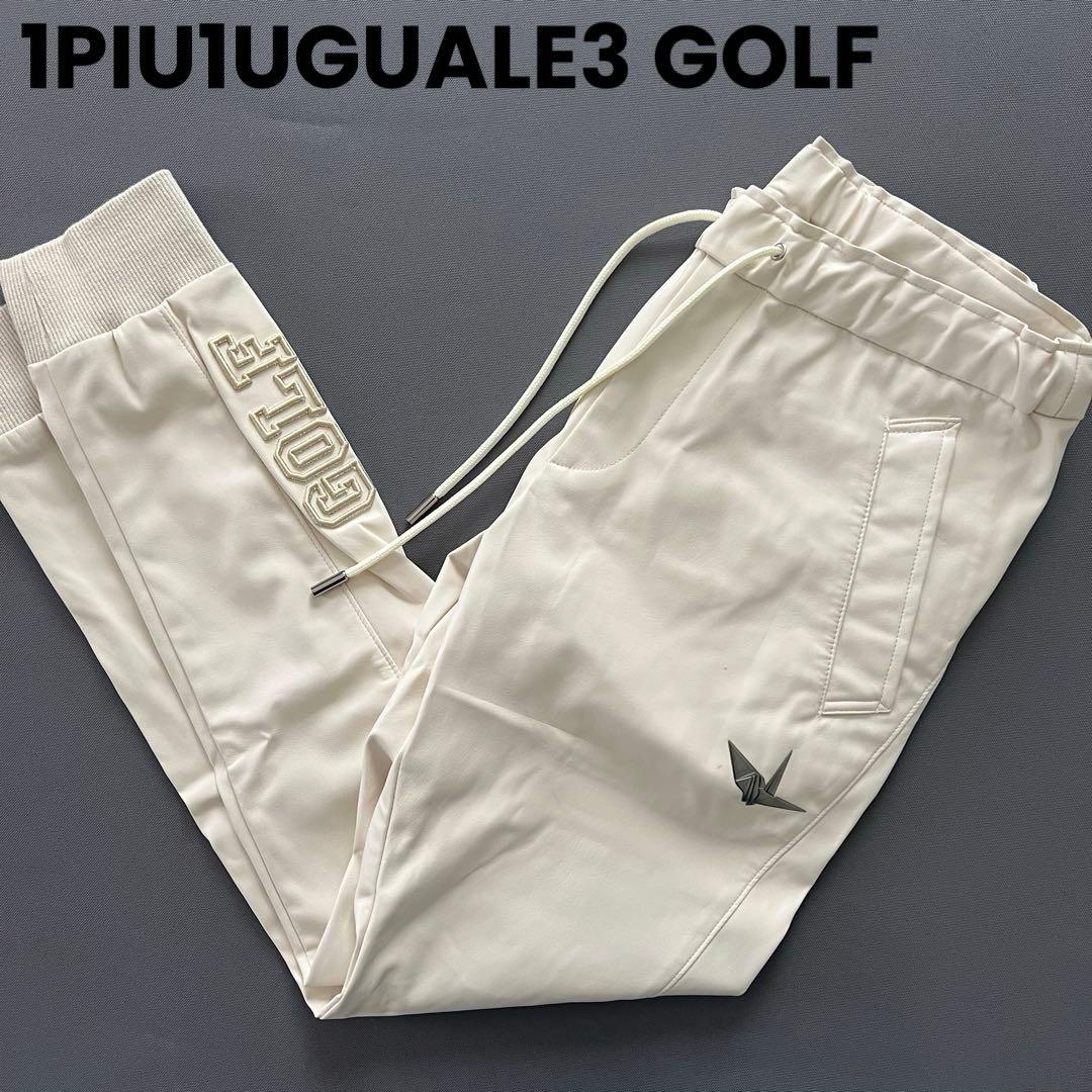 1piu1uguale3 GOLF フェイクレザー　ゴルフパンツ　レディース