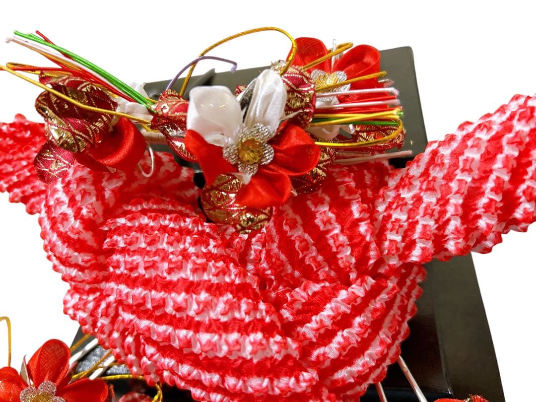 人気の総絞り完全フルセット♡七五三　3歳　女の子　一式　赤系　正絹