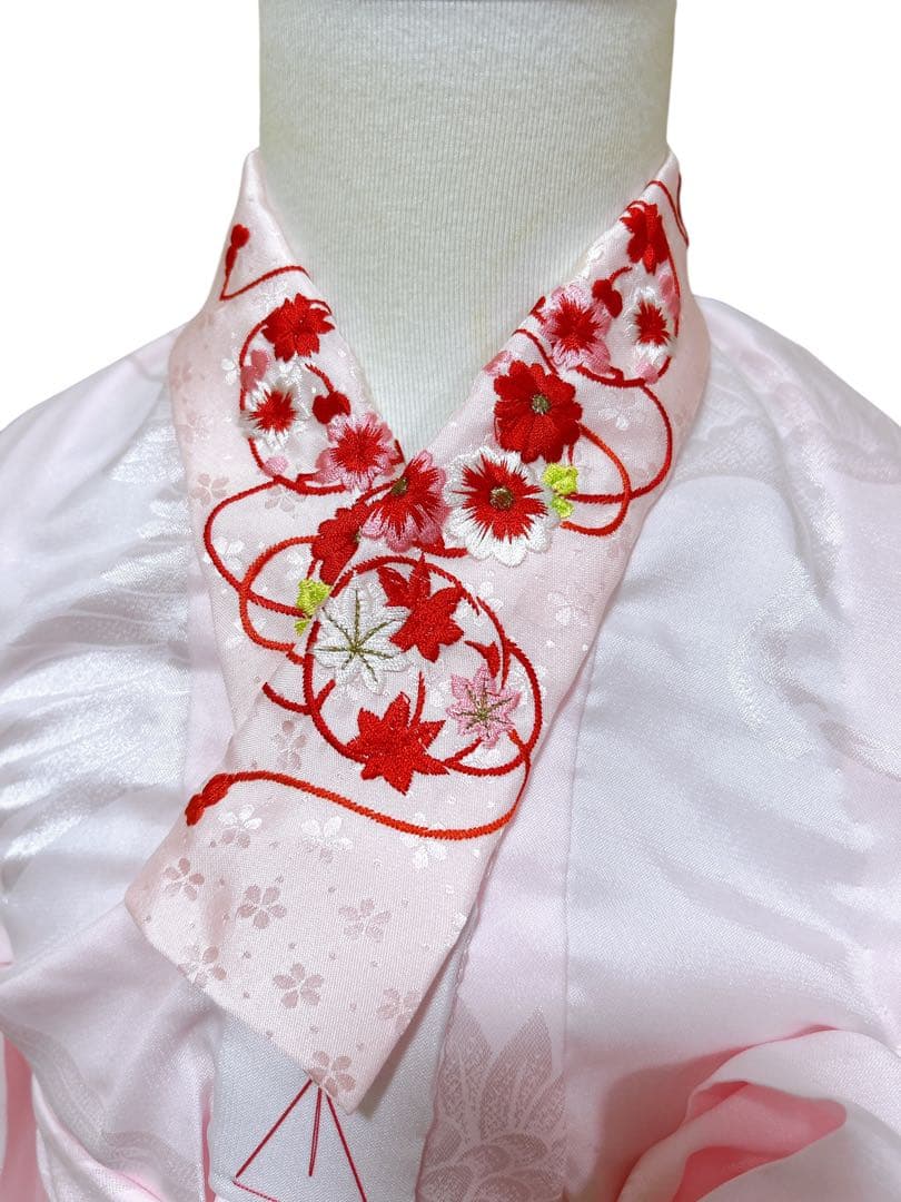 人気の総絞り完全フルセット♡七五三　3歳　女の子　一式　赤系　正絹