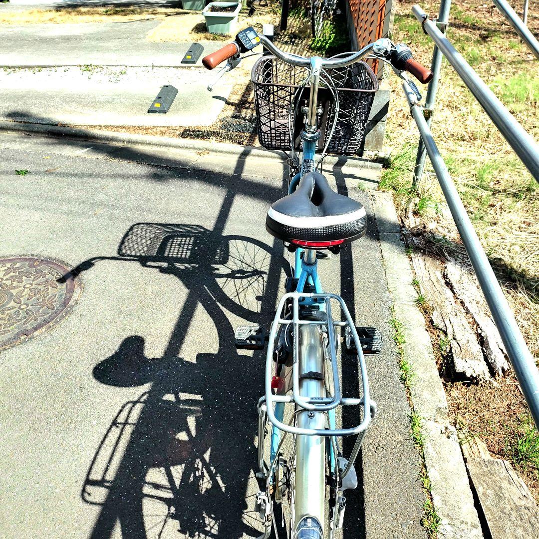 Panasonic 電動アシスト自転車 水色 バッテリー，充電器付，即乗れます