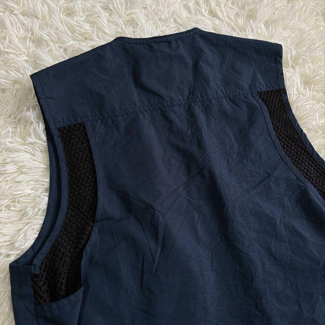 ピサアルト フィッシングベスト ネイビー 4ポケット メッシュ素材 B096